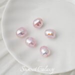 Highly Bright Color Alien Butterfly Baroque Imitation Pearl Round Beads Handmade DIY Beaded Loose Bead Material Bracelet Accessories - Image 13