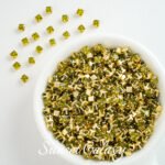 [3mm] 18k gold plated square zircon rhinestone claw drill handmade diy material beaded bracelet necklace accessories - Image 26