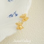 18K Christmas Series Gingerbread Man Socks with Zirconium Pendant Handmade DIY Beaded Material Earrings Accessories Bracelet Accessories - Image 11