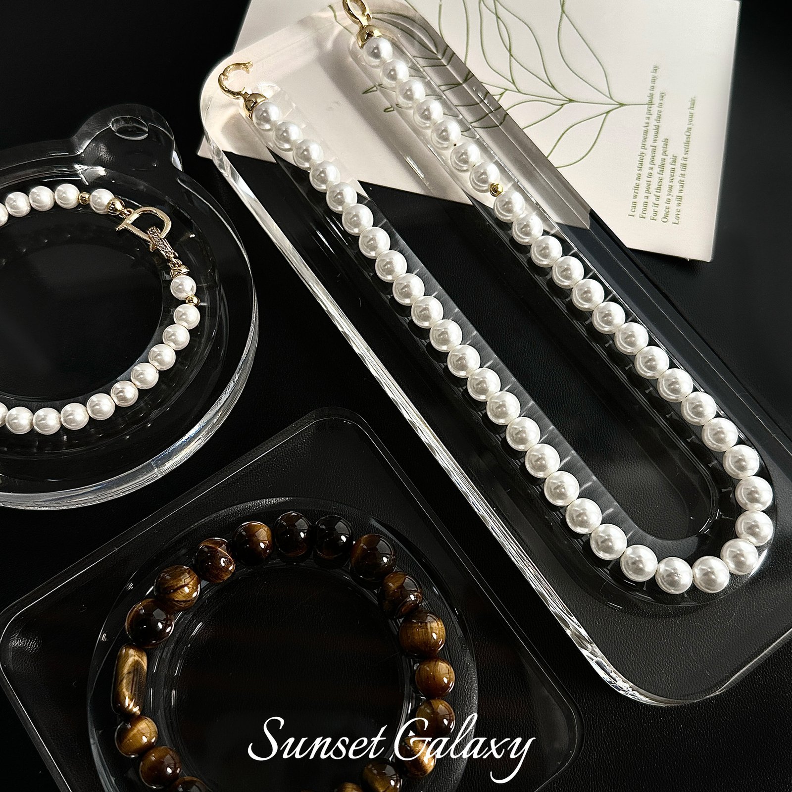 O1CN01hMnTes1XU9vD7R9CW_2217832672926-0-cib Transparent Tray Design Plate Display Handmade DIY Material Bracelet Necklace Display Plate Beading Tool Design Plate - Image 1