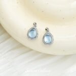 Silver-plated Inlaid Aquamarus Beaded Pendant Handmade DIY Beaded Bracelet Necklace Earrings Headwear Accessories - Image 14