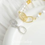 18k color snail buckle pearl bracelet closing buckle handmade diy material connection buckle beaded necklace jewelry accessories