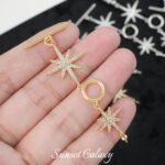 Micro inlay 18k gold color retaining Ot buckle star finishing buckle handmade beaded diy material bracelet necklace accessories - Image 5