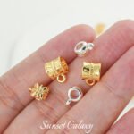 14k New Chinese Retro Alloy Butterfly Tee Hanging Handmade DIY Bracelet Necklace Beaded Beaded Accessories Material - Image 5