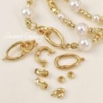 18k package gold cut surface spacer tube flat beads millet beads loose beads handmade diy beaded bracelet necklace jewelry accessories - Image 3