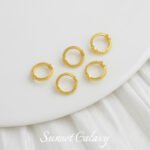 18K lace round double hole bead bag bead ring handmade diy material bracelet beaded necklace pearl jewelry accessories - Image 15