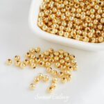 14k18k Gold-filled Color-preserving Round Beads Gold Beads Separated Beads Loose Beads Handmade diy Beaded Bracelet Necklace Jewelry Accessories - Image 2