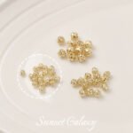 14K18K Electroplated Real Gold Cut Out Hydrangea Spacer Beads Loose Beads Handmade DIY Beaded Bracelet Necklace Jewelry Accessories - Image 9