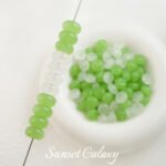 Clear color round flat glass abacus beads loose beads handmade DIY material bracelet necklace beaded jewelry accessories - Image 2