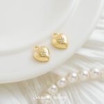 Love Pendant Plated Real Gold Zirconium Drill 18k Beads Handmade DIY Bracelet Necklace Earrings Beads Loafed Beads Accessories Material - Image 4