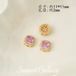 18K Gold-Filled High-Precision Powder Zirconium Porous Spacer Beads Handmade DIY Beaded Crystal Bracelet Bracelet Jewelry Accessories Material - Image 12