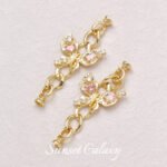 18k electroplated real gold inlaid zircon butterfly finishing connection buckle head handmade diy string pearl necklace jewelry accessories - Image 5