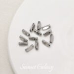 18K Electroplated Real Gold Long Tube Triangle Square Cut Angle Straight Tube Bead Handmade DIY Bracelet Necklace Accessories - Image 6