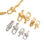 18K gold color gold-plated U-shaped spring buckle bracelet necklace closing connection buckle diy beaded material jewelry accessories - Image 5