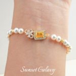 18k Gold Plated Zirconium Diamond Maple Flower Single and Double Hanging Pendant Handmade DIY Beaded Material Bracelet Necklace Accessories - Image 5