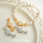 18k Shell Laser Star Casing Buckle Round Bead Casing Connection Buckle Handmade DIY Beaded Material Bracelet Accessories - Image 4