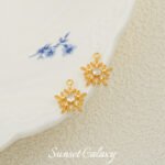 18K Christmas Series Gingerbread Man Socks with Zirconium Pendant Handmade DIY Beaded Material Earrings Accessories Bracelet Accessories - Image 9