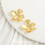 18k expensive and five petal flower flower flower holder spacer handmade diy bracelet necklace beads earrings beaded accessories material - Image 6