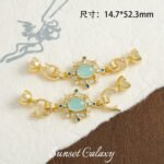 18k Copper Plated Real Gold Color Shibao Double End Buckle Handmade Beaded DIY Material Bracelet Necklace Accessories - Image 8