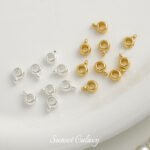 Gold-plated Tee Pendant Beaded High Color Handmade DIY Bracelet Necklace Beaded Beaded Jewelry Accessories Material - Image 3