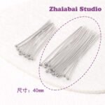 Fadeless Copper Plated 18K True Gold Color Round Head Needle Ball Needle Color Represent DIY Earrings Basic Accessories Handmade Beaded Material - Image 12