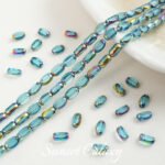 Oval Laser Cut Bean Beads Beads Beads Handmade DIY Bracelet Necklace Earrings Beaded Material Accessories - Image 9