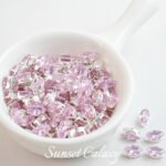 Large horse eye diamond silver bottom zircon rhinestone high color retention diy handmade bracelet necklace beaded loose beads material accessories - Image 10