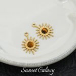 18k gold non-fading greek vintage tiger eye pendant handmade diy beaded material bracelet necklace earring accessories - Image 9