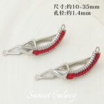 18K Zircon Red Rope Pea Pod Buckle Pearl Necklace Sweater Bracelet Finishing Buckle Handmade DIY Beaded Jewelry Accessories - Image 7