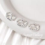 South Korea Imported 18K Bag Gold Alkali Water Bread Knot Pendant Earrings Handmade DIY String Earrings Necklace Headwear Accessories - Image 9