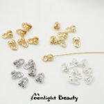 14K18k bag gold bud closing connection bag buckle clip handmade diy beaded bracelet necklace jewelry accessories - Image 3