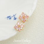 18k Gold Plated Zirconium Diamond Maple Flower Single and Double Hanging Pendant Handmade DIY Beaded Material Bracelet Necklace Accessories - Image 25