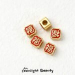 New Year's Gold Salad Gourd for Xingshi Fu Zi Fu Bag Bead Spacer Bead Handmade DIY Beaded Bracelet Jewelry Accessories - Image 12