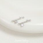 Gold Plated Zirconium Simple Double Hanging Pendant Handmade DIY Bracelet Necklace Earrings Beaded Beads Material Accessories - Image 7