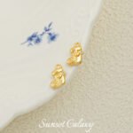 18K Christmas Series Gingerbread Man Socks with Zirconium Pendant Handmade DIY Beaded Material Earrings Accessories Bracelet Accessories - Image 28