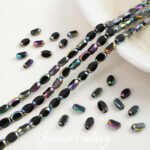 Oval Laser Cut Bean Beads Beads Beads Handmade DIY Bracelet Necklace Earrings Beaded Material Accessories - Image 12