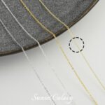 18k gold-plated silver oblate O-chain strip extended chain finishing chain tassel handmade diy bracelet necklace beaded material - Image 18