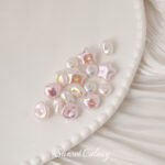 Baroque color gradient imitation pearls beaded irregular loose beads handmade DIY bracelet material mobile phone chain accessories - Image 3