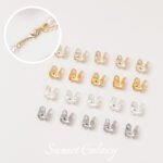 Color-preserving 18K Gold Plated Real Gold Side BucKle Finishing BucKle Accessories diy Bracelet NecKlace Jewelry Handmade Bead Material