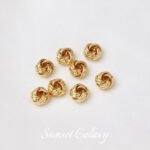 Winding kink knot 18k gold beads loose beads bracelet bracelet diy accessories beads handmade jewelry beaded material - Image 7