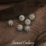 18K Rich Woman Watermelon Ball Cut Out Micro-Paved Zircon Spacer Beads Handmade Beading DIY Material Bracelet Necklace Jewelry Accessories - Image 13