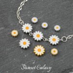 Titanium Steel Daisies Smiley Beads Beads Handmade DIY Beaded Material Bracelet Necklace Earrings Accessories - Image 4