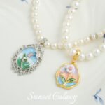 French Antique Rose Flower Universal Buckle Pendant Handmade DIY Beaded Material Bracelet Necklace Accessories - Image 3