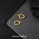 18k Copper Gold-plated Silver Simple Foundation All-match Hidden Line Button Tail Buckle Handmade DIY Beaded Material Bracelet Accessories - Image 8