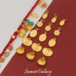 New Year National Tide Fortune Ping An Happy Bead Pendant Handmade Beaded DIY Material Bracelet Necklace Accessories - Image 3