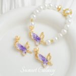 New Chinese Style Oil Dropping Zircon Gold Plated Butterfly Connection Buckle Handmade DIY Material Bracelet Necklace Pendant Jewelry Accessories - Image 2