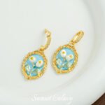 Medieval Monet Garden Oil Painting Necklace Pendant Handmade Beaded DIY Material Bracelet Necklace Accessories - Image 10