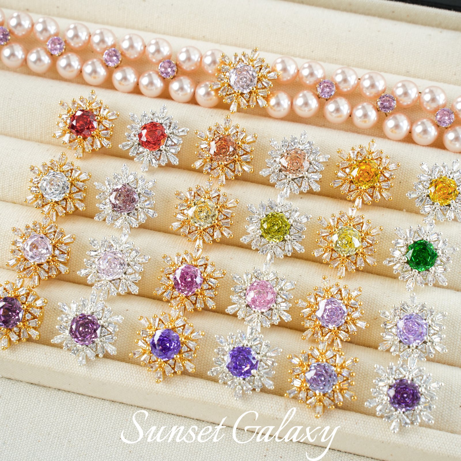 O1CN01lhy7wN1XU9wNO0txG_2217832672926-0-cib 18K Color-Preserving Sparkling Snow Falling Zircon-Plated Beads Pearl Handmade DIY Beaded Bracelet Jewelry Accessories Material - Image 1