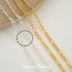 14k18k Real Gold Plated Flat Round Tassel Chain O-Chain Handmade DIY Beaded Accessories Bracelet Necklace Jewelry Material - Image 23