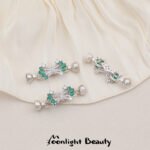 Color-preserving gold-plated emerald micro-inlaid zircon tail buckle beaded diy handmade bracelet necklace jewelry accessories material - Image 7